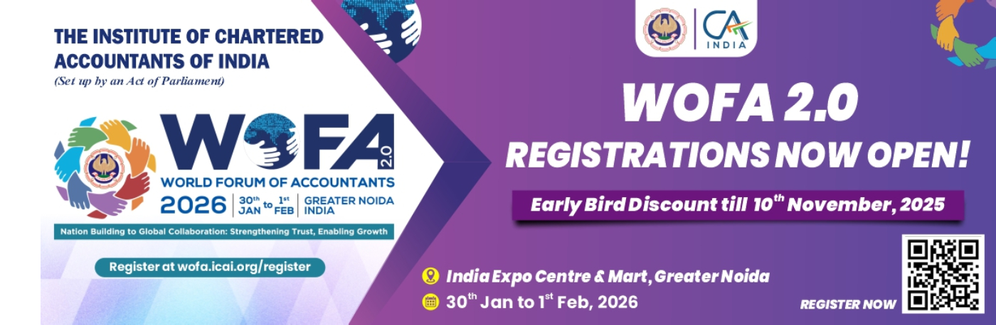 WOFA 2.0 registrations now open – India Expo Centre & Mart, Greater Noida – 30 Jan to 1 Feb 2026.